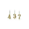 Support, Chiffre doré et Bougie (x 10)