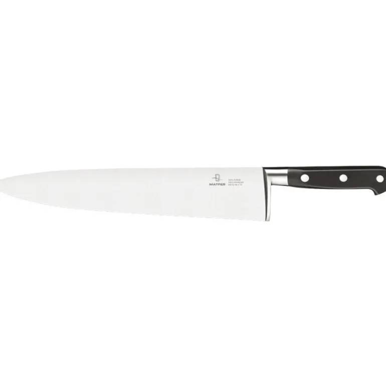 Tradition couteau de cuisine forgé monobloc inox 30 cm