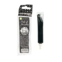 Tube gel décor pailleté noir