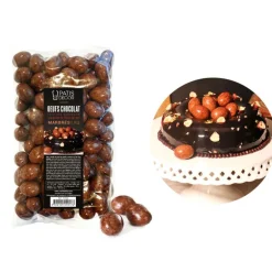 Œufs en chocolat fourrés marbrés 1 kg - DDM 10/24